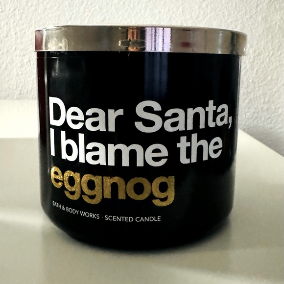 Bath & Body Works Accents Bath And Body Works Candle Santa I Blame